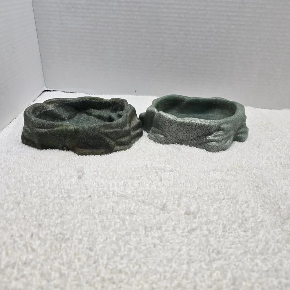 Zoo Med Reptile Habitat Water Dish One Size Dark Green Light Green
